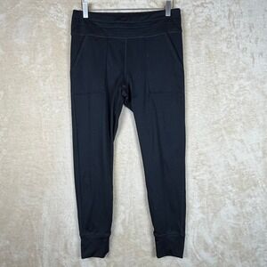 Aerie Offline Black Jogger Sweatpants Pockets Womens Size Large *No String*
